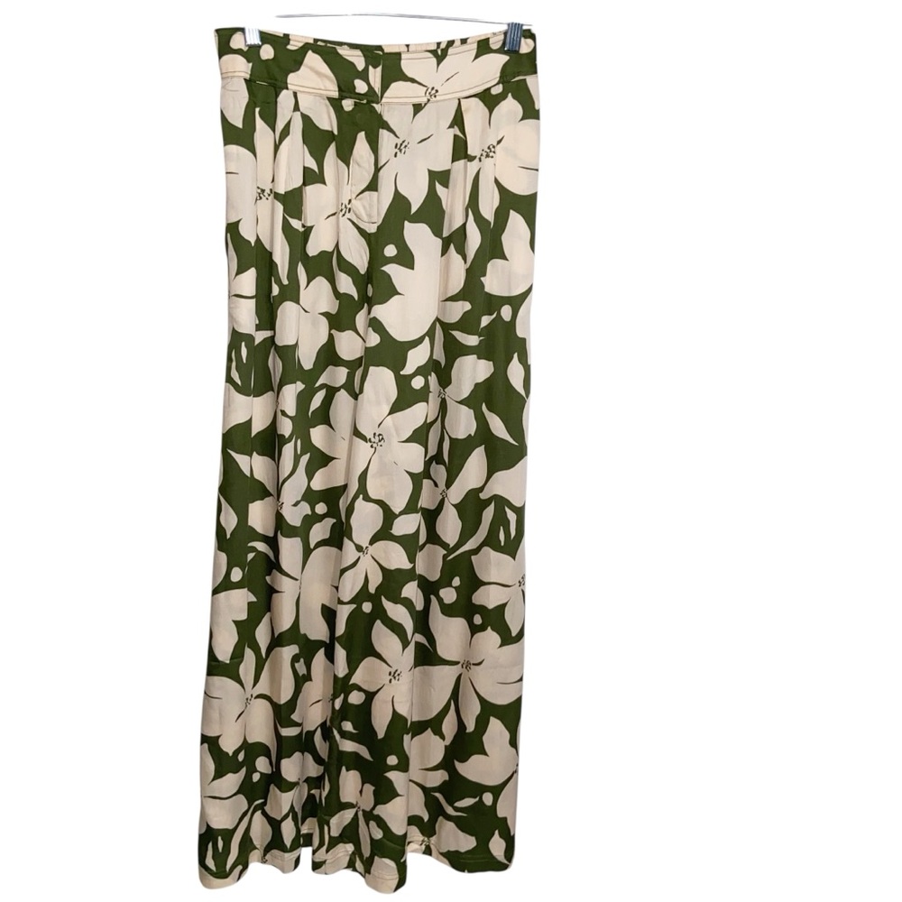 Bila Pants Womens Small Wide Leg Palazzo Pant Boho Hippie Festival Floral Ayala